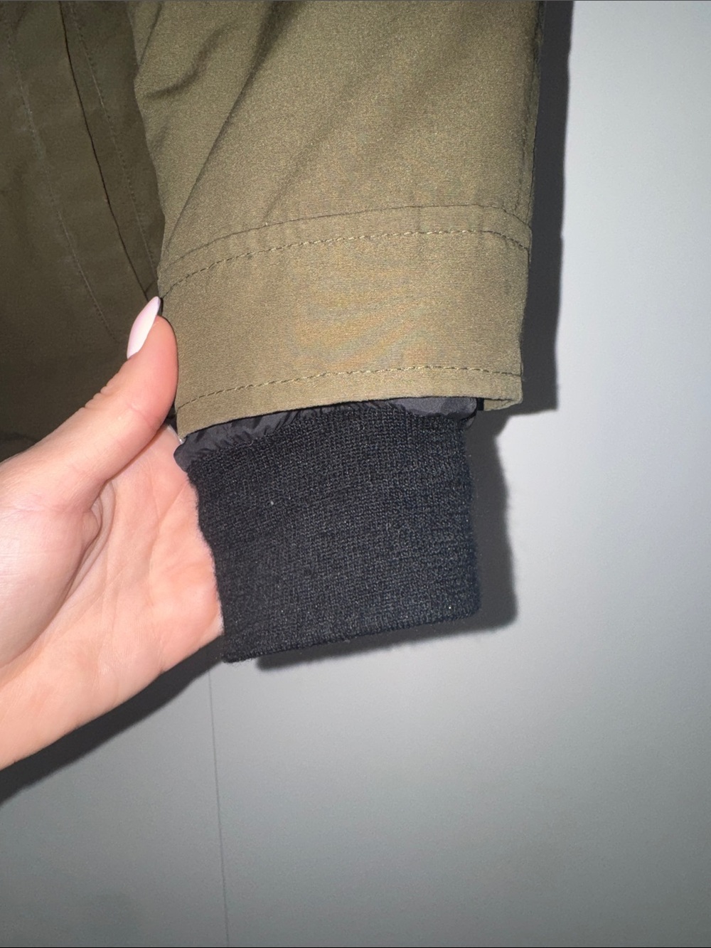 Canada Goose Olive Green Down Jacket with Hood - Picture 4 of 8